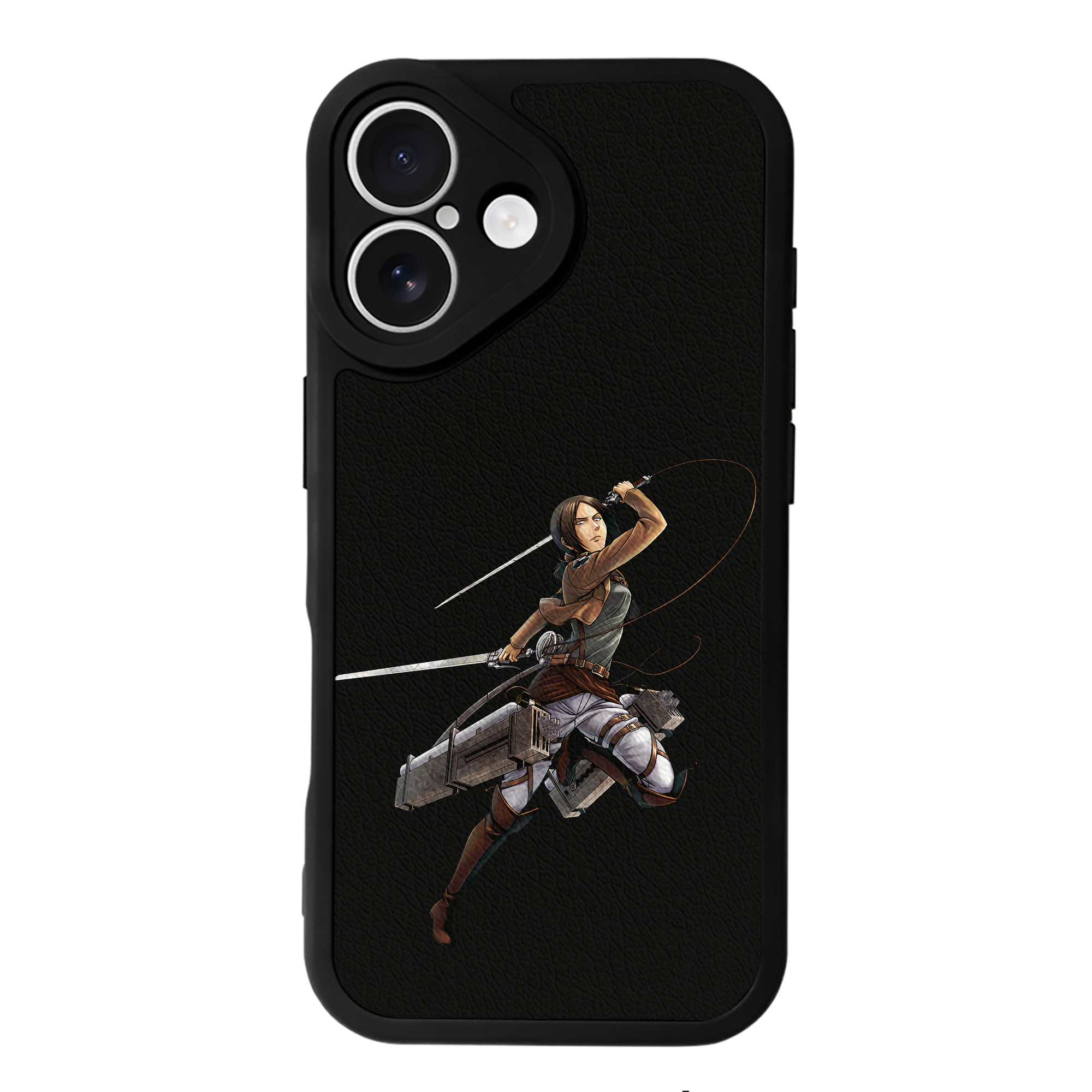 （画像用） 進撃の巨人 Attack on Titan 【iPhone 16シリーズ対応】シリコンスマホケース（レザー調） 材質：シリコン